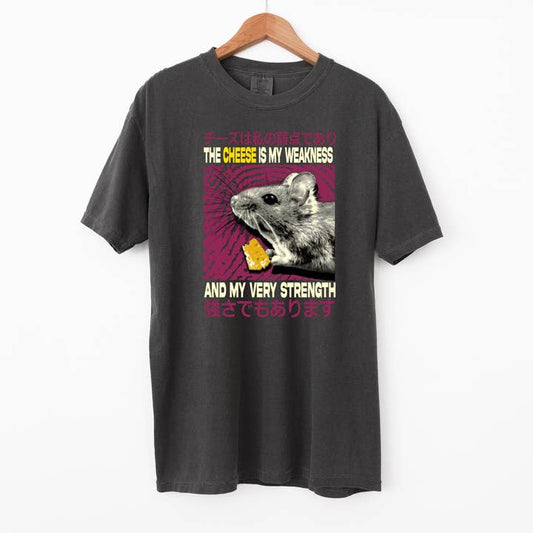 THE CHEESE IS MY WEAKNESS T-SHIRT