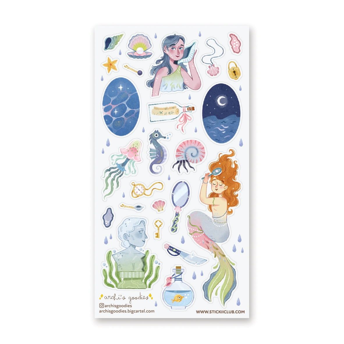 MERMAID LIFE STICKER SHEET