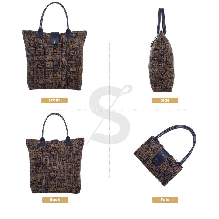 THE BRITISH MUSEUM EGYPTIAN FOLDAWAY TOTE BAG