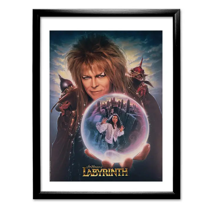 THE LABYRINTH GOBLIN KING'S GAZE FRAMED ART PRINT