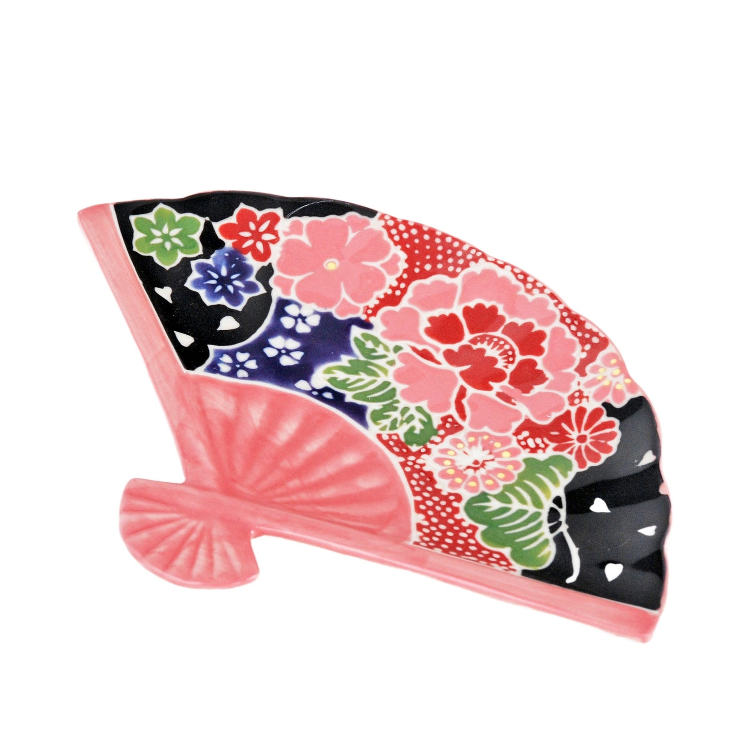 PINK KIMONO PRINT FAN PLATE
