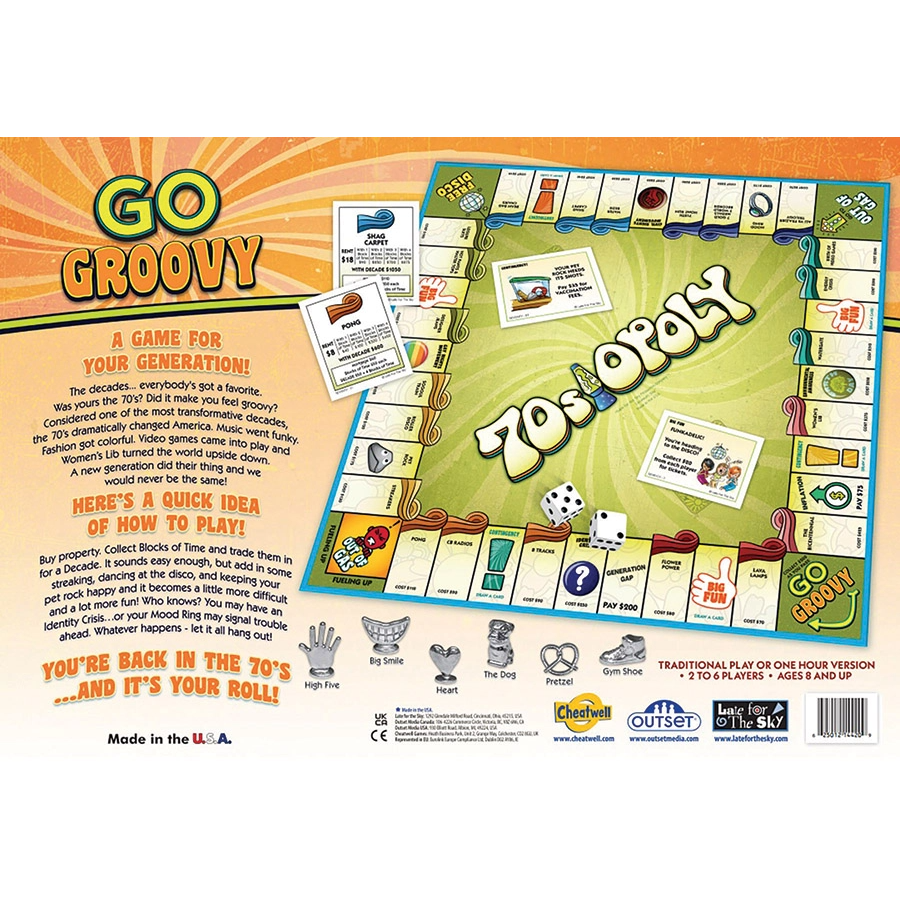 70s-OPOLY BOARD GAME