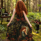 SOLSTICE BOHÉME LONG MAXI SLIP DRESS W/ PERSEPHONE AND MOON BY MARKET OF STARS