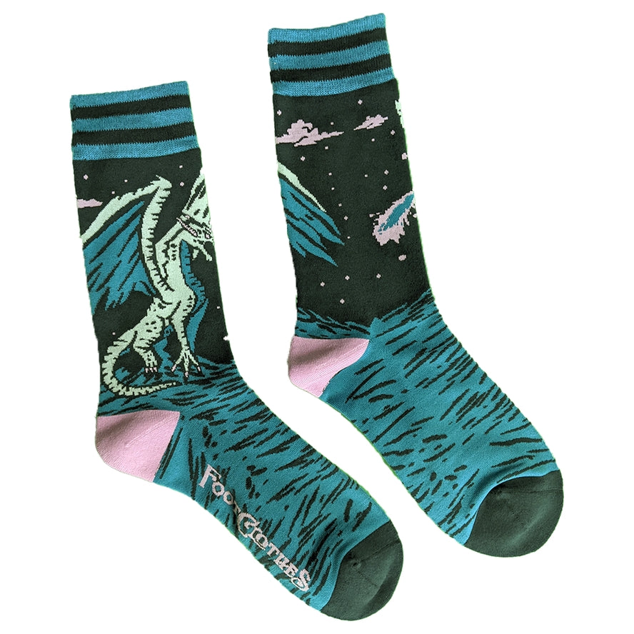 EVIL AF DRAGON CREW SOCKS BY FOOTCLOTHES