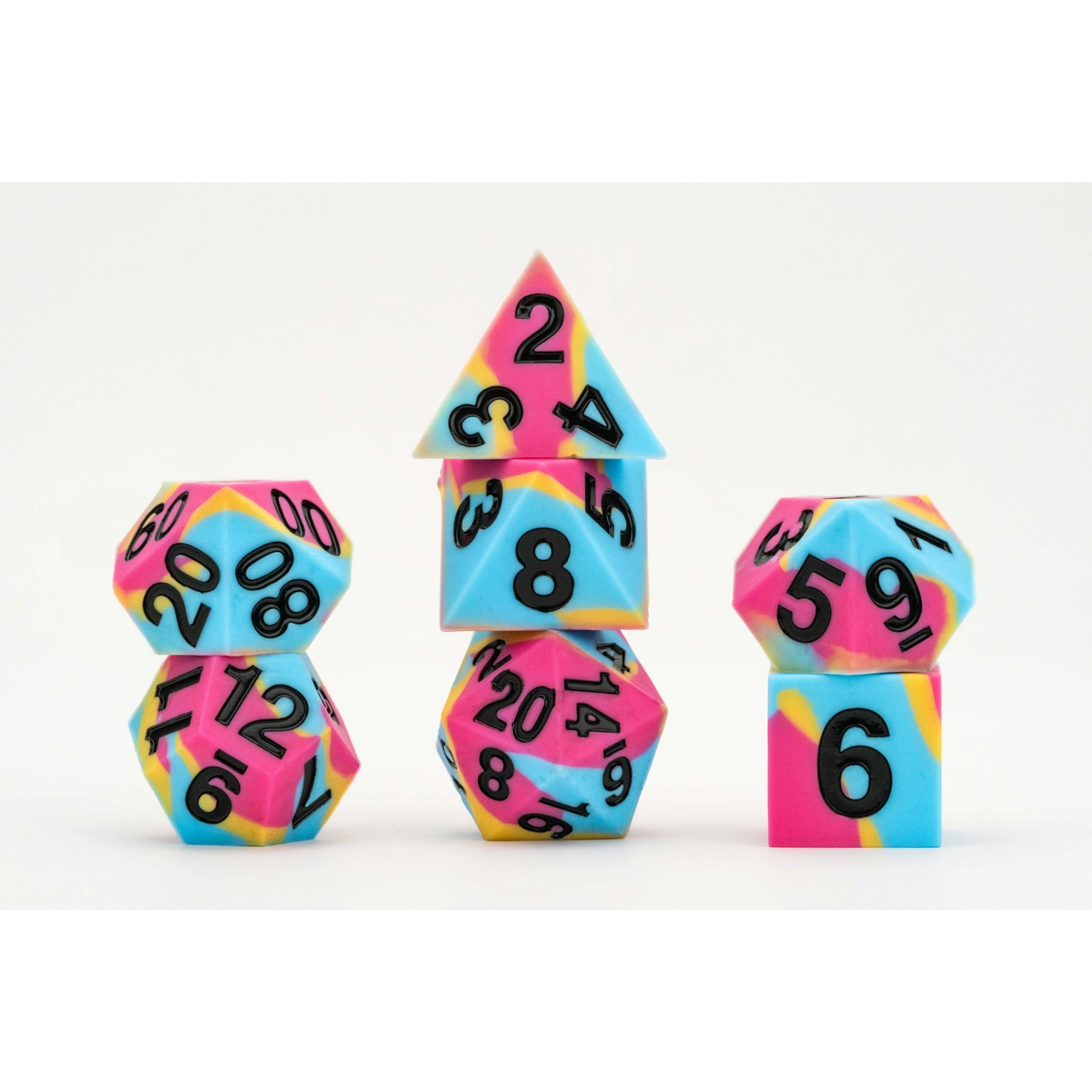 PRIDE SILICONE DICE SET: PANSEXUAL
