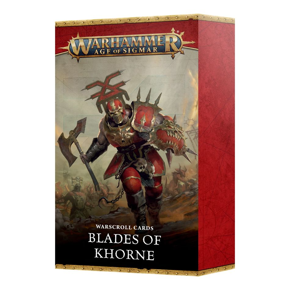 BLADES OF KHORNE WARSCROLL CARDS