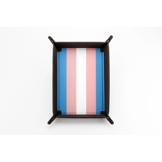 TRANSGENDER FLAG DICE TRAY