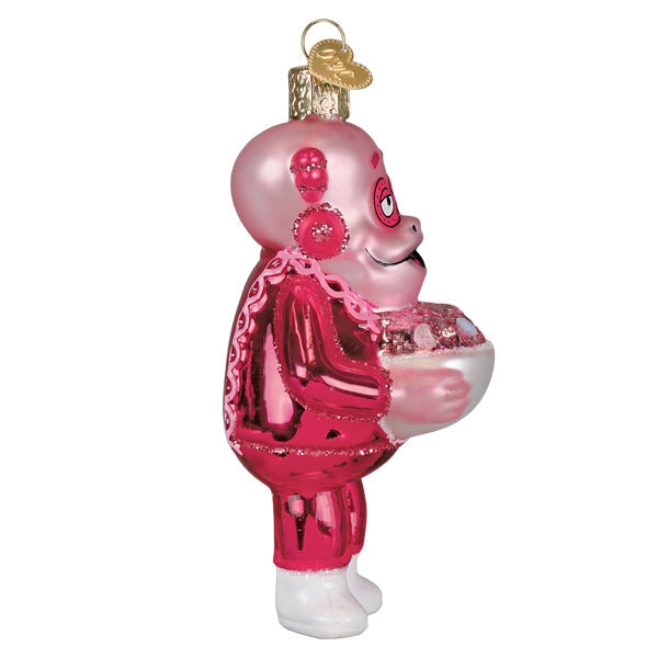 FRANKEN BERRY GLASS HOLIDAY ORNAMENT