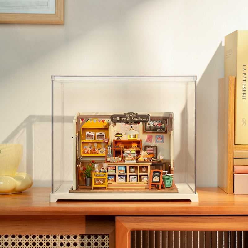 ACRYLIC DUST COVER BOX FOR WOODEN MINIATURE HOUSE KITS