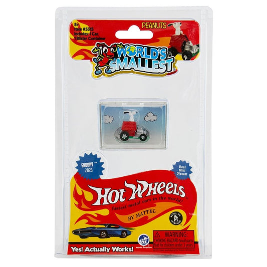 WORLD'S SMALLEST SNOOPY HOT WHEELS
