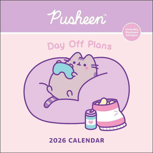 PUSHEEN DAY OFF PLANS 2026 WALL CALENDAR