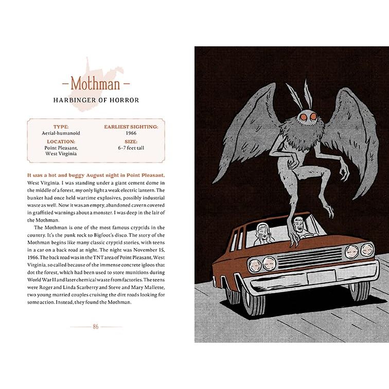 THE UNITED STATES OF CRYPTIDS; A TOUR OF AMERICAN MYTHS AND MONSTERS BY J.W. OCKER
