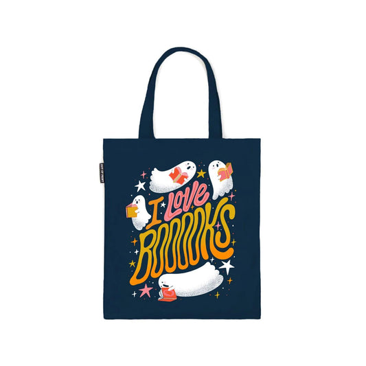 I LOVE BOOOOKS TOTE BAG
