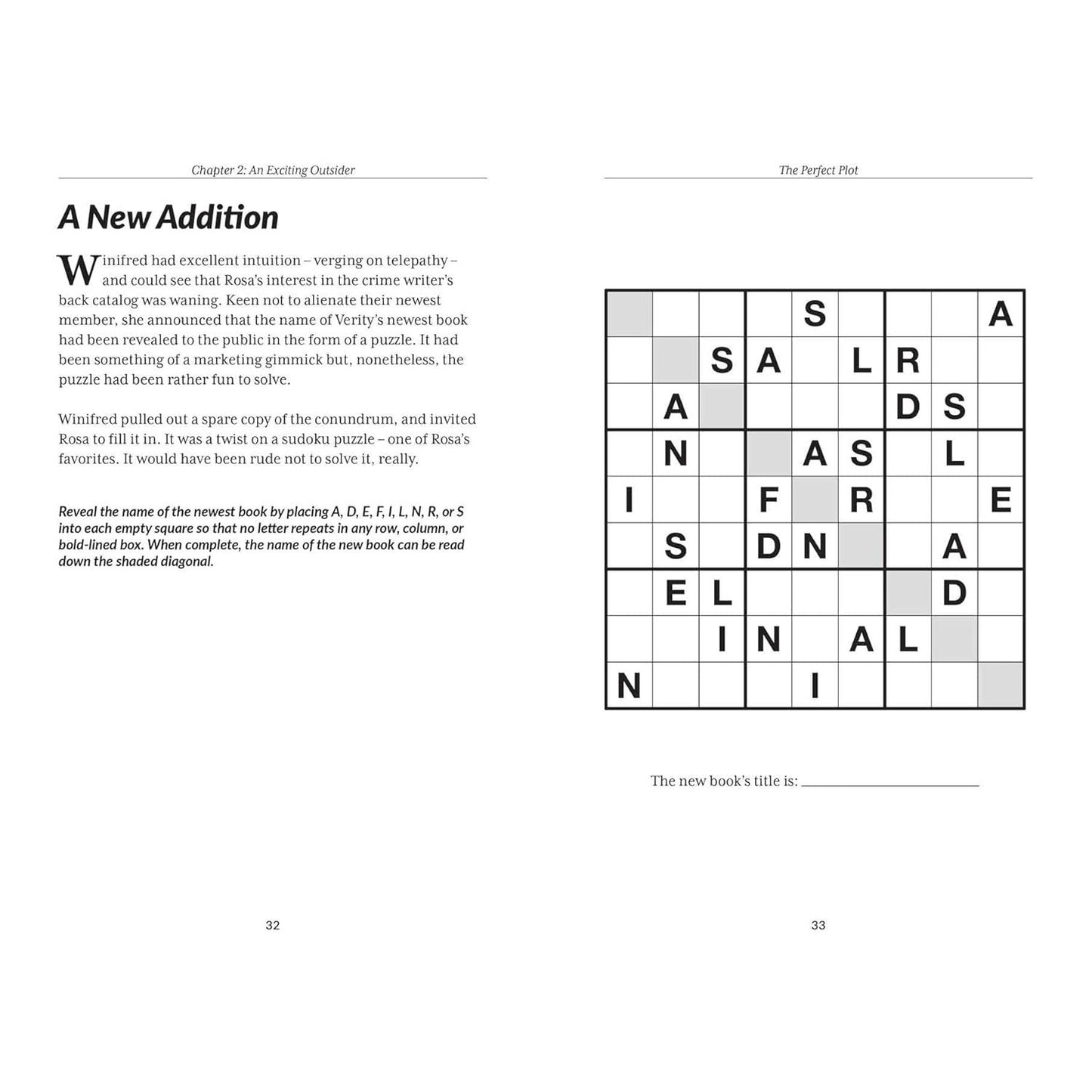 THE MURDER MYSTERY CLUB PUZZLE BOOK: THE PERFECT PLOT