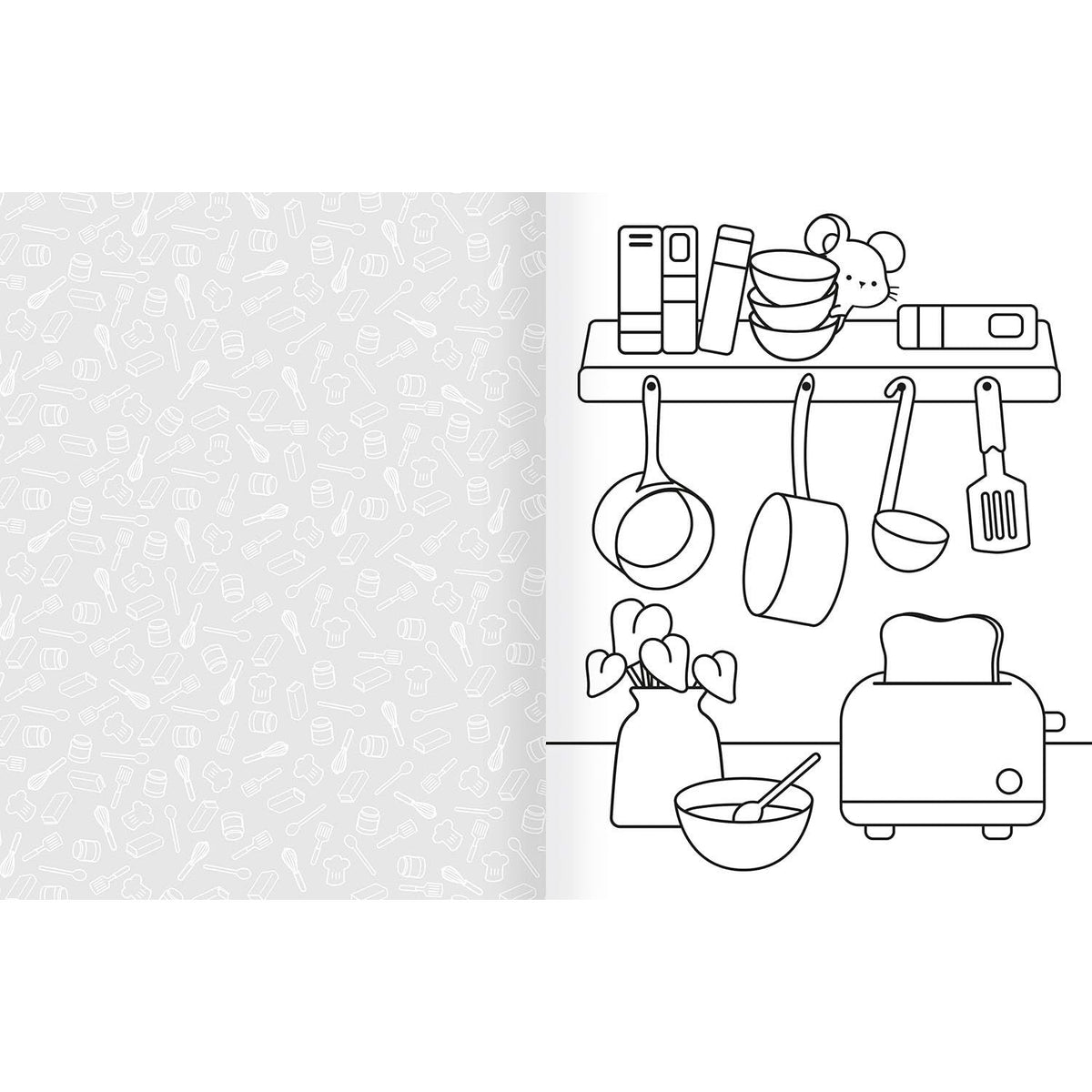 COZY WORLD COMFY KITCHEN: EASY COLORING AND STICKER SCENE FOR TEENS, YOUNG ADULTS, AND ADULTS BY KIKU REN