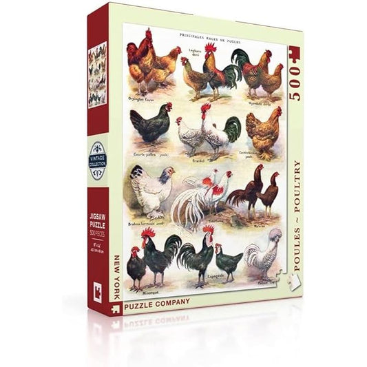POULES-POULTRY 500PC PUZZLE