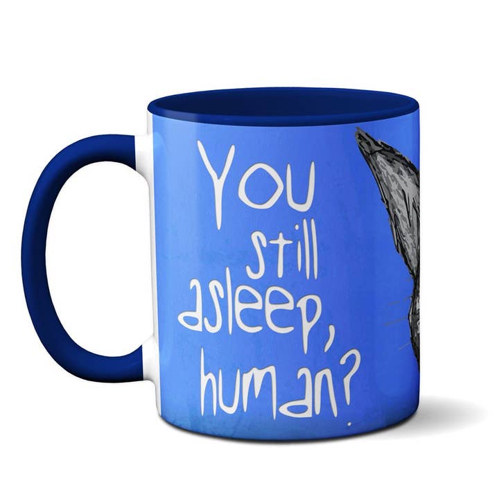 PEEKING CAT MUG
