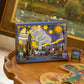 STARRY NIGHT WALL ART 3-D WOODEN PUZZLE KIT