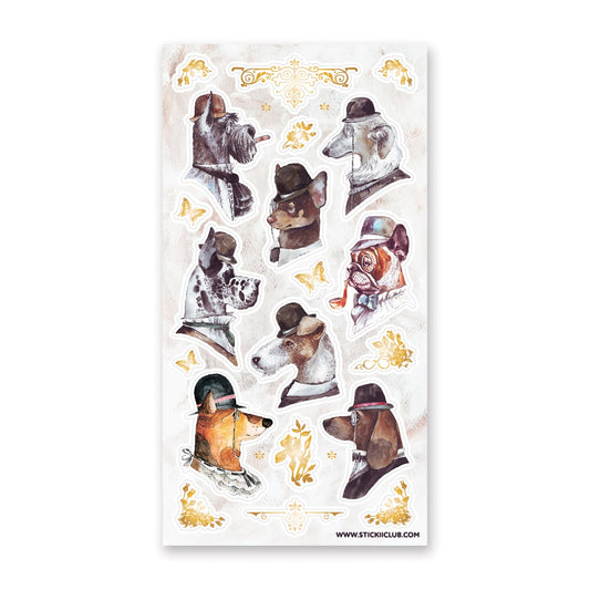 DAPPER DOGS STICKER SHEET