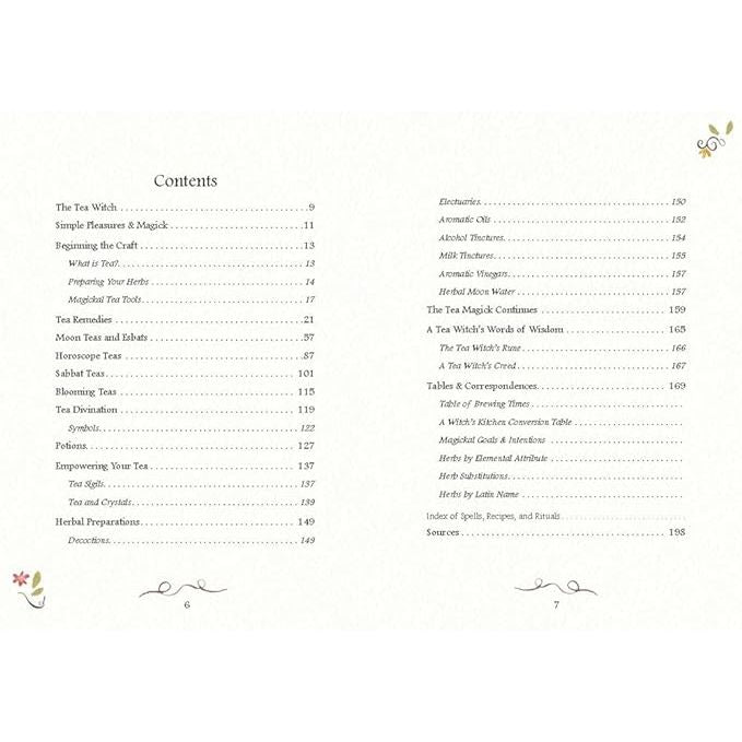 A TEA WITCH'S GRIMOIRE: MAGICKAL RECIPES FOR YOUR TEA TIME BY S.M. HARLOW