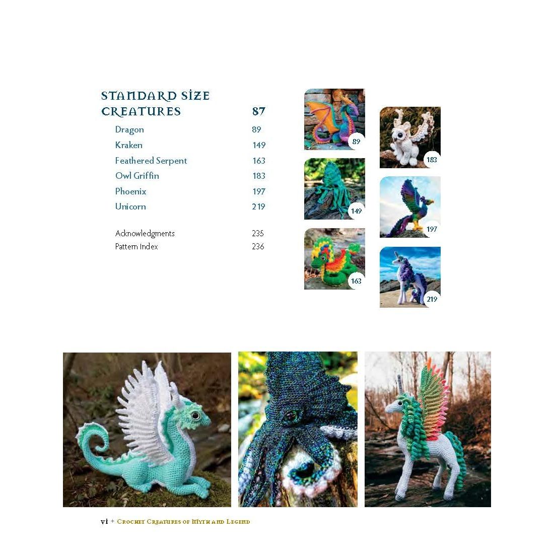 CROCHET CREATURES OF MYTH AND LEGEND BY MEGAN LAPP