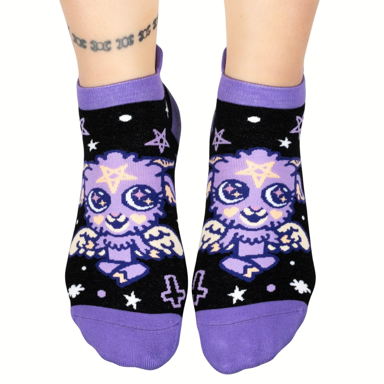 BABY BAPHOMET ANKLE SOCKS BY FOOTCLOTHES