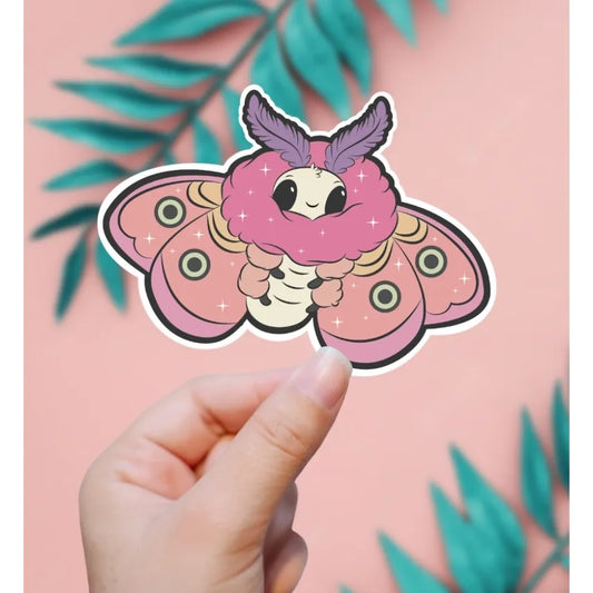 CUTE MOTH STICKER