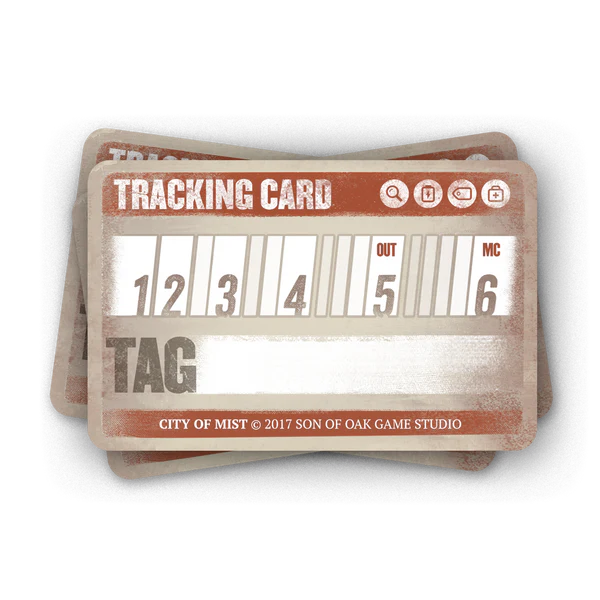 CITY OF MIST: TRACKING CARDS