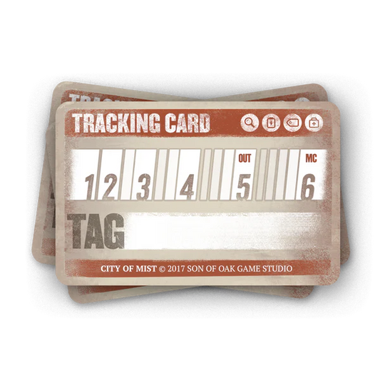 CITY OF MIST: TRACKING CARDS