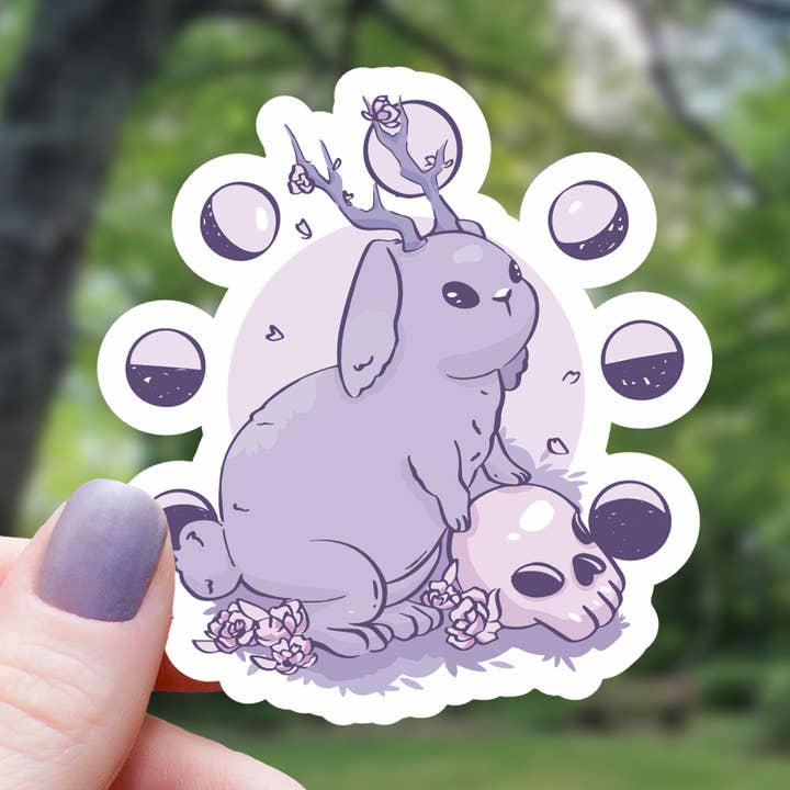 PASTEL LUNAR JACKRABBIT STICKER