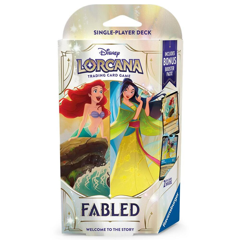 DISNEY LORCANA FABLED STARTER DECK (AMBER & SAPPHIRE)