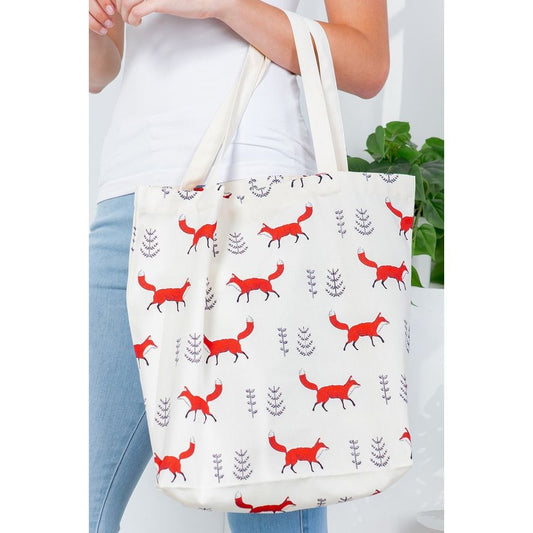 WANDERING FOXES TOTE BAG
