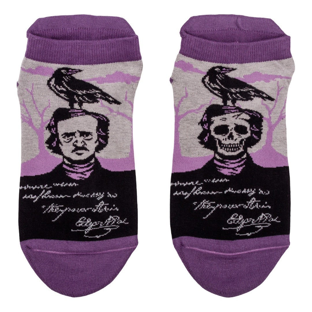 THE RAVEN POE ANKLE SOCKS BY FOOTCLOTHES