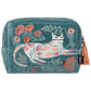 CAT BLOOM VELVET EMBROIDERED POUCH BY DANICA STUDIO