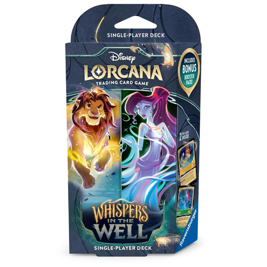 DISNEY LORCANA WHISPERS IN THE WELL STARTER DECK (AMBER & EMERALD)