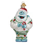 BUMBLE THE ABOMINABLE SNOW MONSTER GLASS HOLIDAY ORNAMENT