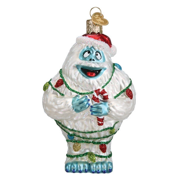 BUMBLE THE ABOMINABLE SNOW MONSTER GLASS HOLIDAY ORNAMENT