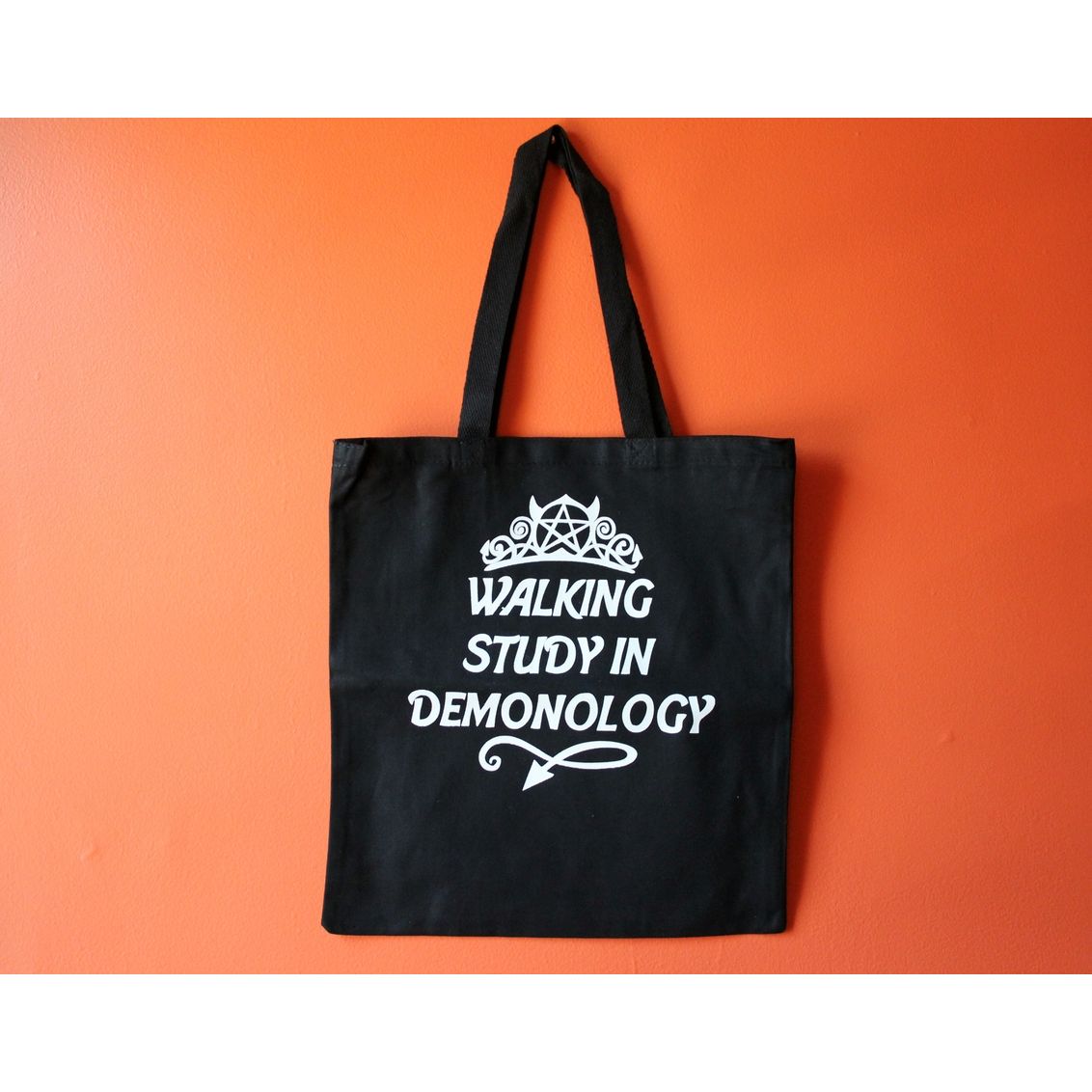 WALKING STUDY IN DEMONOLGY CANVAS TOTE BAG