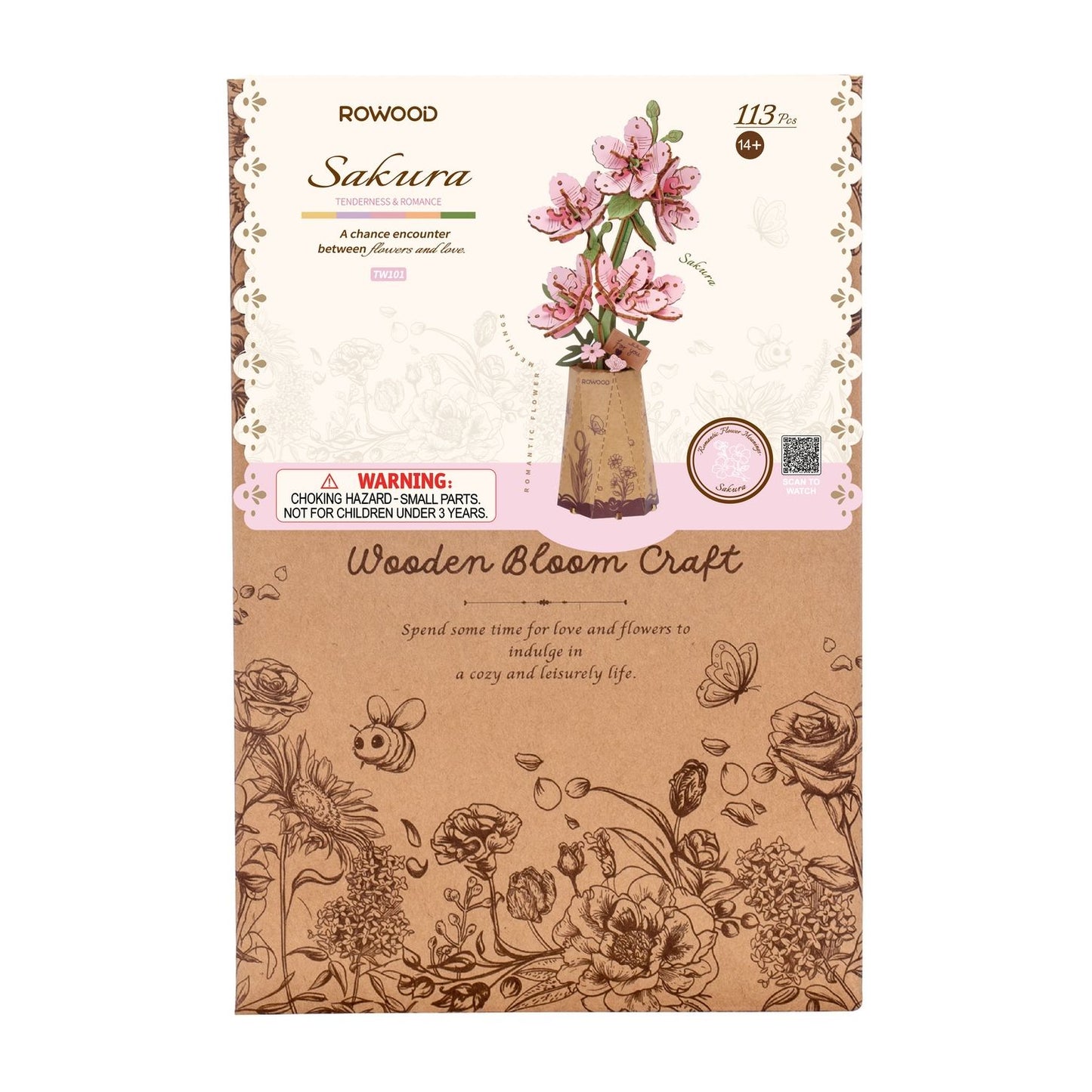 3D WOODEN FLOWER PUZZLE SAKURA