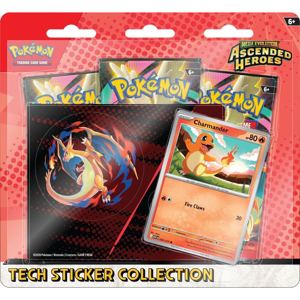 POKEMON ASCENDED HEROES TECH STICKER COLLECTION: CHARMANDER