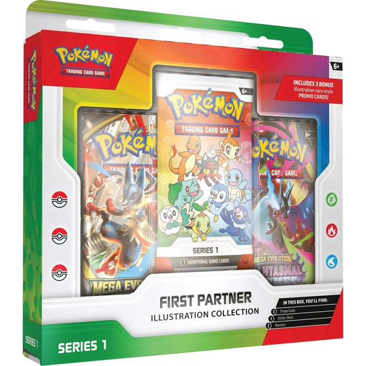 POKEMON ASCENDED HEROES FIRST PARTNER ILLUSTRATION COLLECTION SERIES 1 *LIMIT 1 PER CUSTOMER*