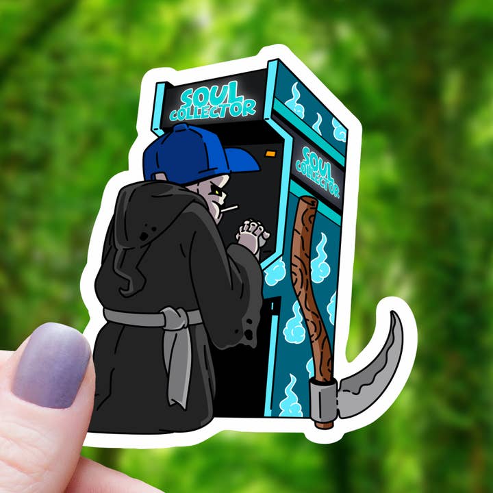 GRIM REAPER ARCADE STICKER