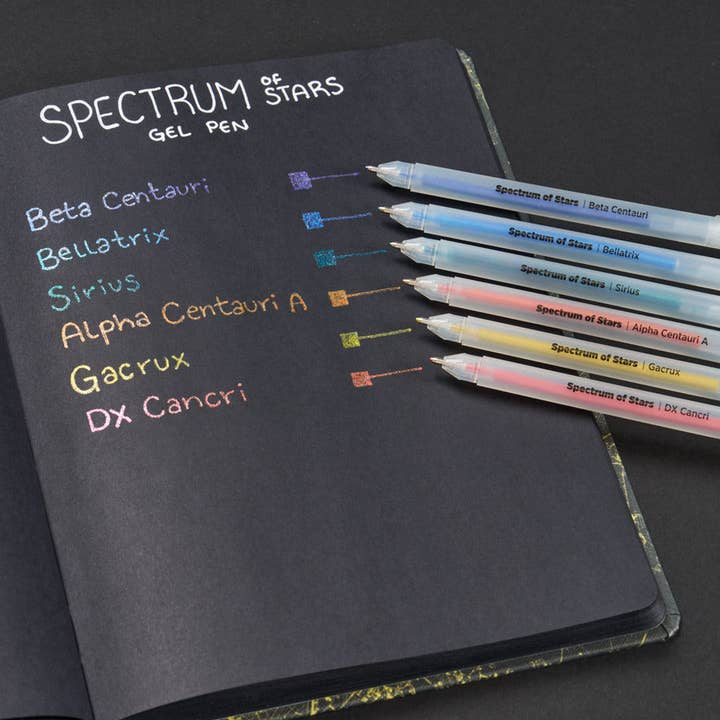 SPECTRUM OF STARS GLITTER GEL PEN SET