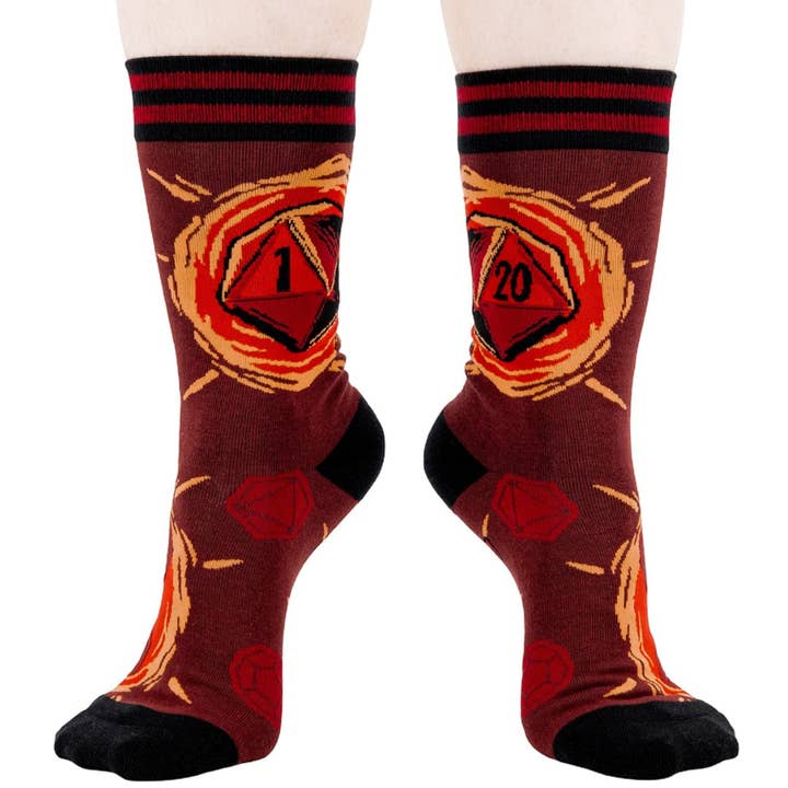DICE OF DESTINY CREW SOCKS BY FOOTCLOTHES