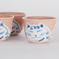 HAPPY CAT PINK TEA SET (TEAPOT AND FOUR TEACUPS)