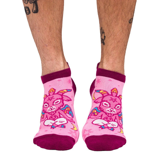 CUTE BAPHOMET ANKLE SOCKS BY FOOTCLOTHES