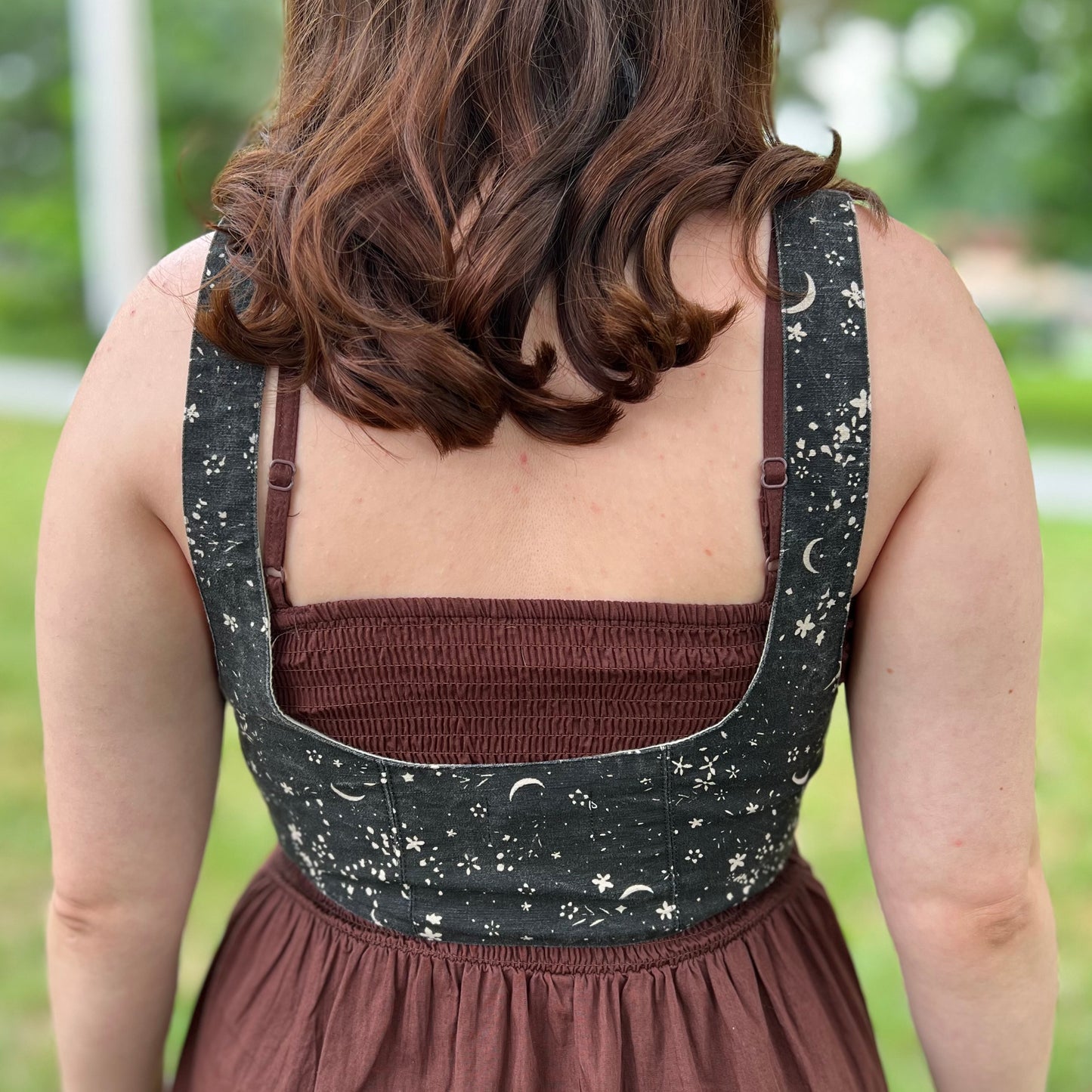 CELESTIAL CORSET VEST - BLACK