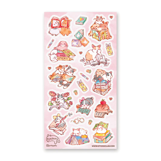 BOOKISH BUNNIES STICKER SHEET