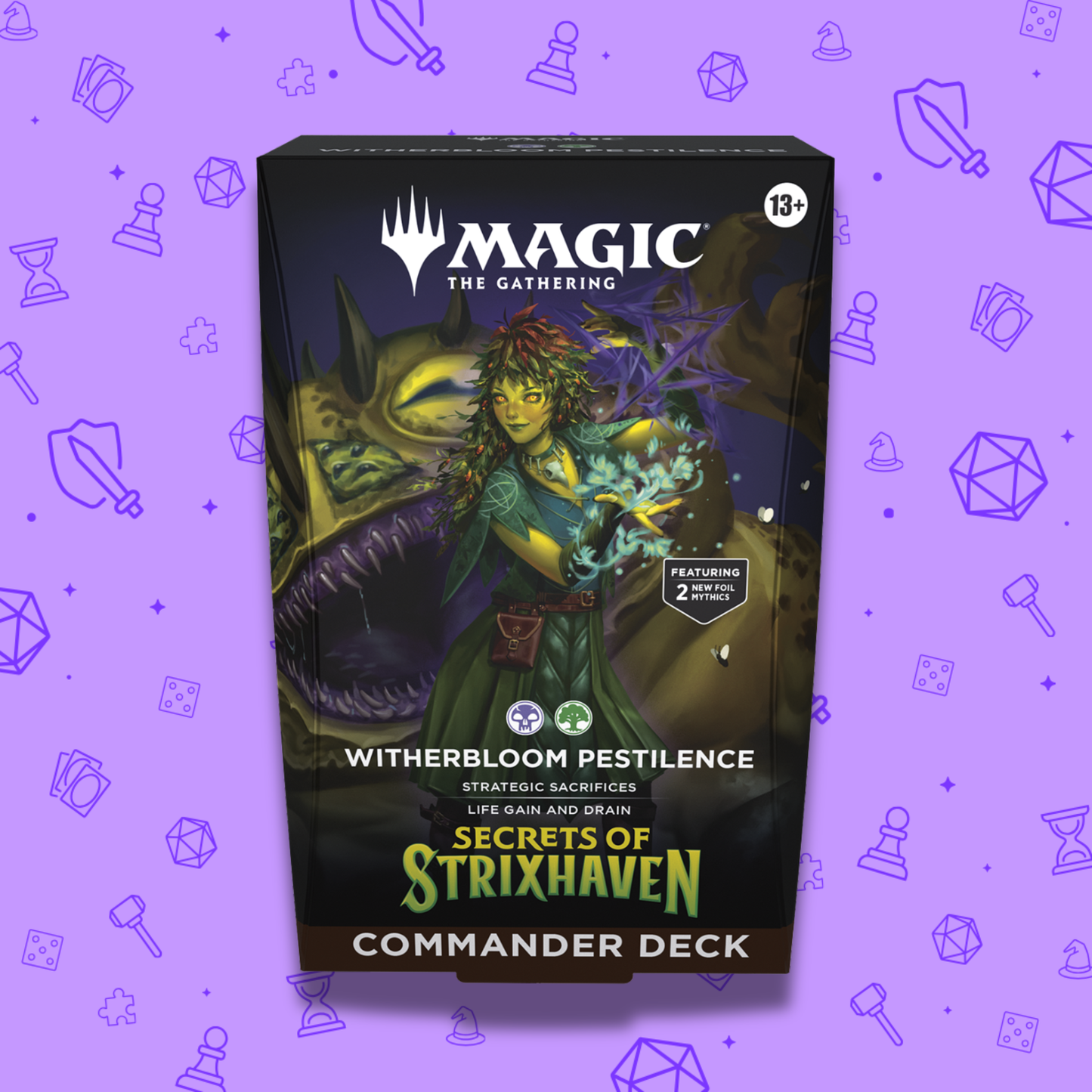 SECRETS OF STRIXHAVEN WITHERBLOOM PESTILENCE COMMANDER DECK PREORDER