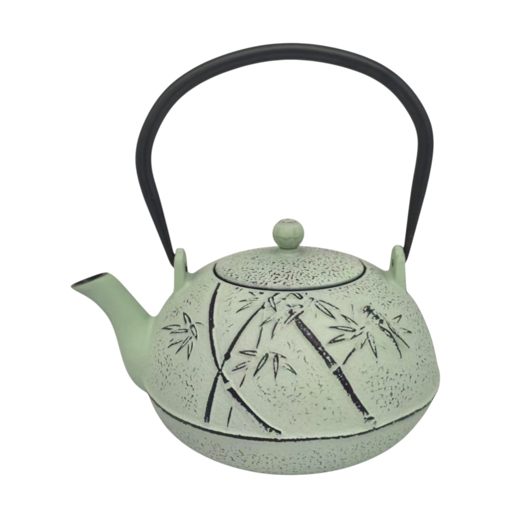 MINT GREEN BAMBOO 40 OZ TEAPOT